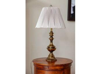 Two Brass Table Lamps 32'