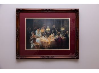 Beautiful Gold Framed Victorian Dinner Party