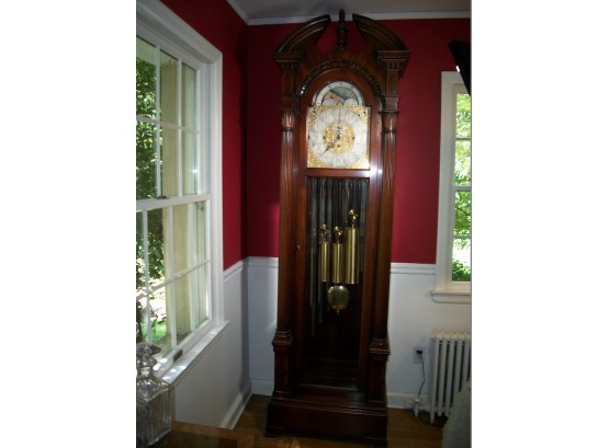 Absolutely Incredible HUGE Grandfather Clock By J.E. Caldwell SHOW STOPPER !