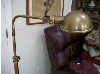 Fabulous Pottery Barn Burnished Brass Floor Lamp - Instant Sell Out !