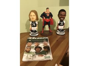 Jets Bobble Heads And Superman Statue