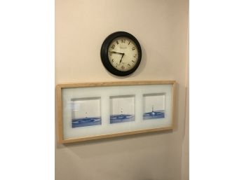 Clock And Framed Picture