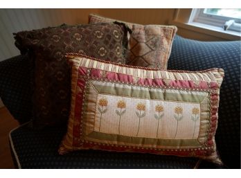 Three Tapestry Pillows