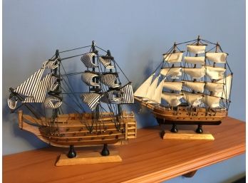 Two Model Clipper Ships