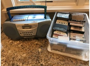 Sony Tape Player And Vintage Cassettes
