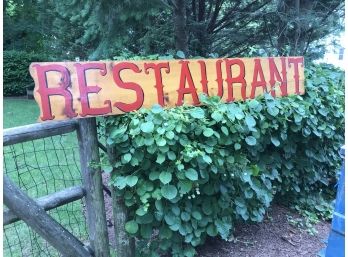 Two-Sided Restaurant Sign