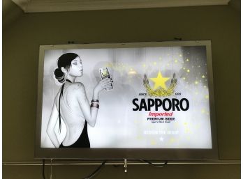 Sapporo Beer Backlit Signs