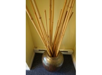 Large Urn With Bamboo