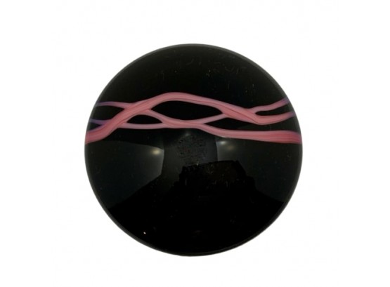 Orient & Flume Pink & Black Paperweight Valued ($201.00)