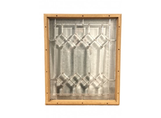 Beautiful Leaded Window With Snowflake Pattern (VALUED $295.00)