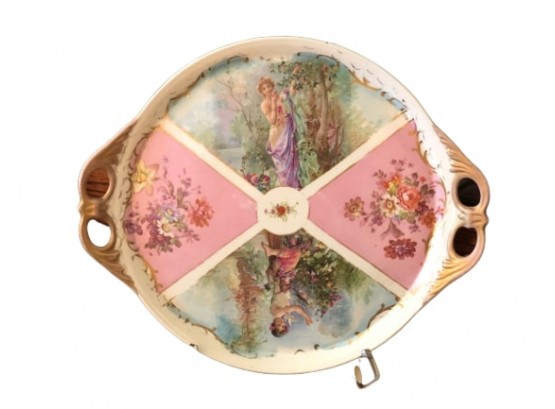 Limoges Enormous Handled Round Serving Platter (VALUED $1,250.00)