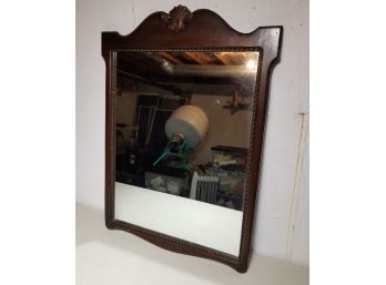 Large Vintage Chippendale Style Wooden Frame Mirror