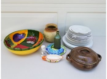 Selection Of Stoneware & Porcelain Serving/ Tableware