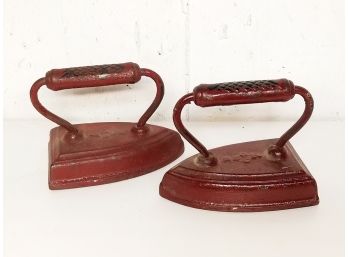 Antique Irons - Great As Bookends!