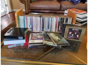 Collection Of Music Cds Spanning Multiple Genre