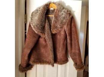 Lord And Taylor Ladies Faux Fur Lined Coat