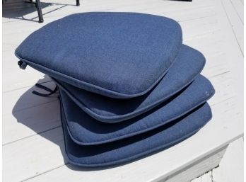 4 Sunbrella Outdoor Performance Fabric Seat Cushion In Navy