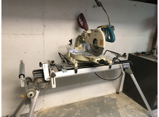 Marita 12' Compound Miter Saw W/ Trac Rac Portable Stand And Roller