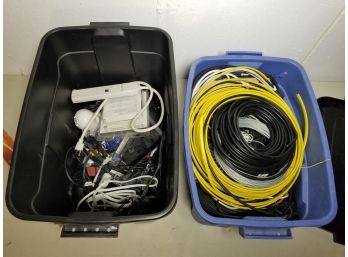 Large Assortment Electrical Supplies - Cable, Cameras And More!