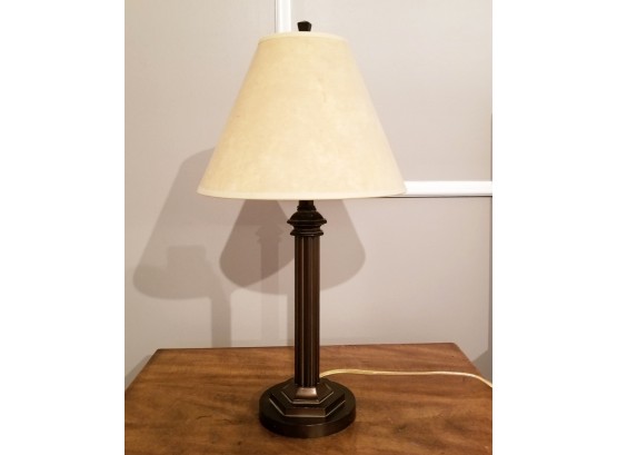 Vintage Deco Style Wooden Base Table Lamp