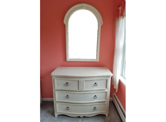 Drexel Heritage Wooden Painted White 4 Drawer Nightstand