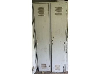 Two Tall Metal Lockers