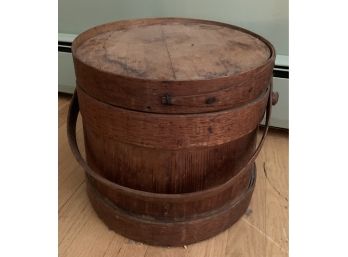 Firkin With Lid And Handle