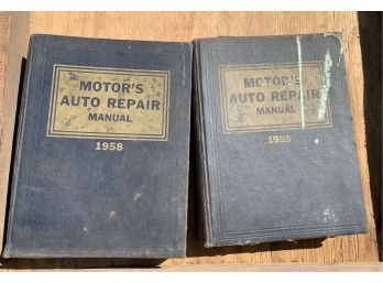Two Motor's Auto Repair Manual- 1958 & 1955