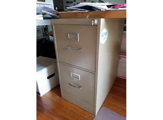 2 Different Size Metal Office Filing Cabinet