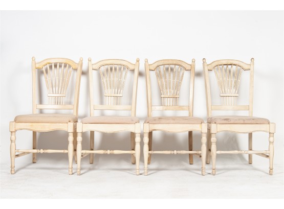 Set Of Four Sheaf Back Chairs