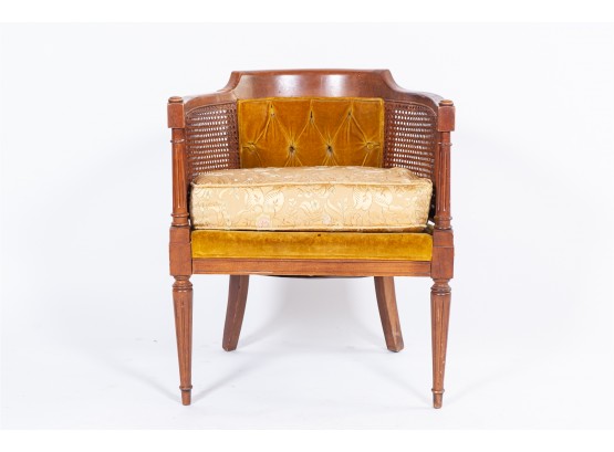 Empire Style Chair With Caning