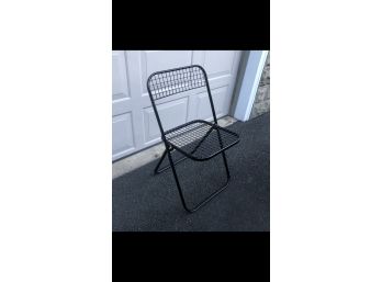 Vintage Modern Metal Folding Chair