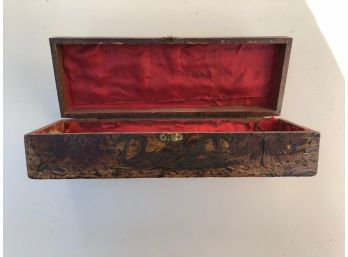 Antique Carved Wooden Box
