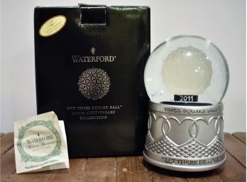Waterford Crystal 100th Anniversary Collection 2011 SnowGlobe And WC Vase