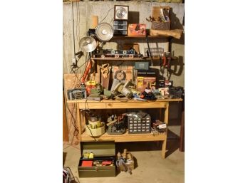 Work Bench And Assorted Tools