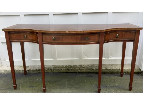 Three Drawer Federal Style Console Table