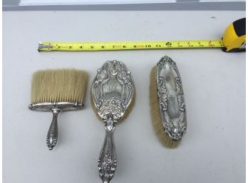 Silverplate Antique Brush Set