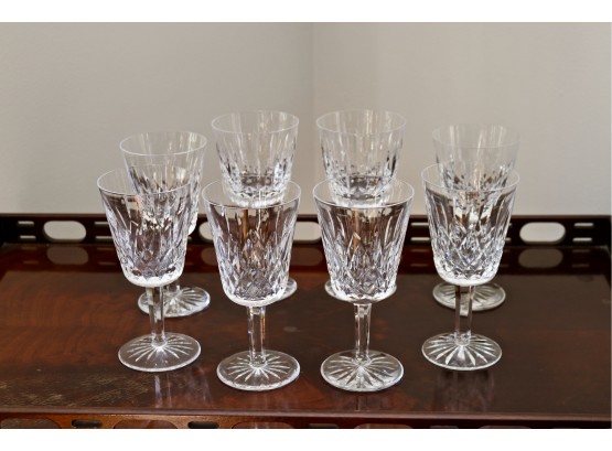 Set Of 8 Waterford Lismore Goblets