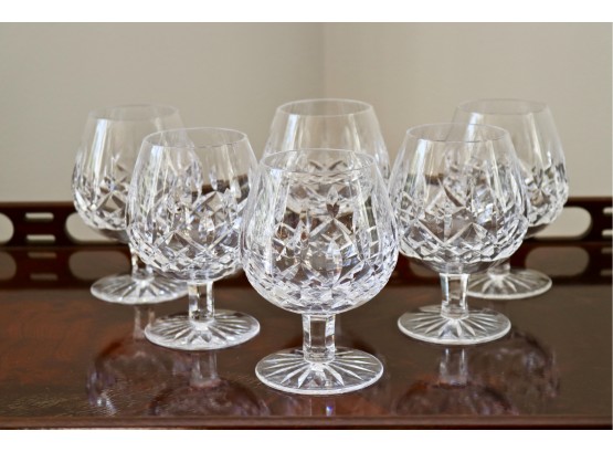 Set Of 6 Waterford Lismore Brandy Snifters Retail $290
