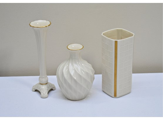 Three Lenox Vases 6'-8'