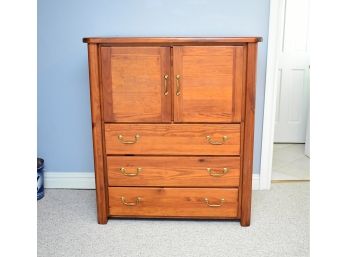 Solid Pine This End Up Wardrobe Chest Of Drawers