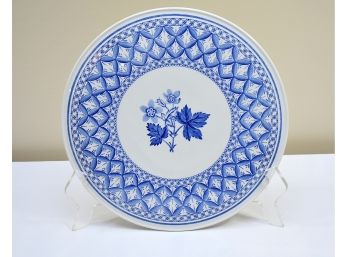 Spode Blue Geranium Cake Plate Serving Platter 12'