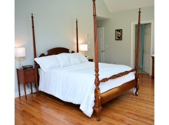 Four Poster Mahogany Queen Size Bed Frame
