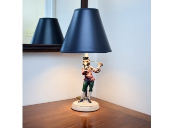Fox & French Horn Figural Table Lamp 17' H