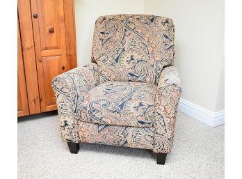 3 Position Reclining Upholstered Club Arm Chair