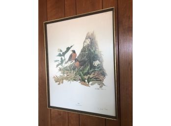 'Robin' Signed Lithograph With Certificate Of Authenticity