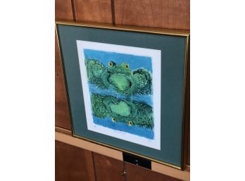 Super Cute Bull Frog Print Numbered And Signed