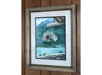 Signed Watercolor By Ann Delorier
