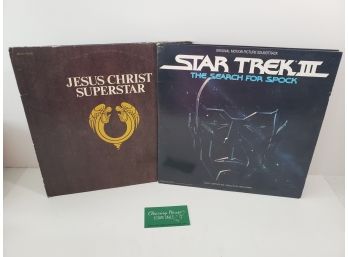 Star Trek III The Search For Spock Sound Track & Jesus Christ Super Star Vinyl
