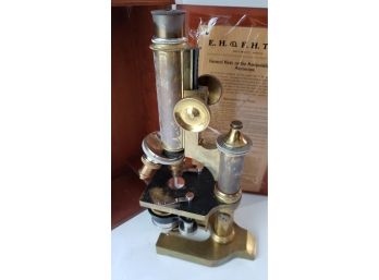 Antique Brass EH &  FH Tighe Microscope